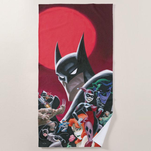 Batman Adventures Gefährliche Damen & Dämonen Strandtuch (Vorderseite)