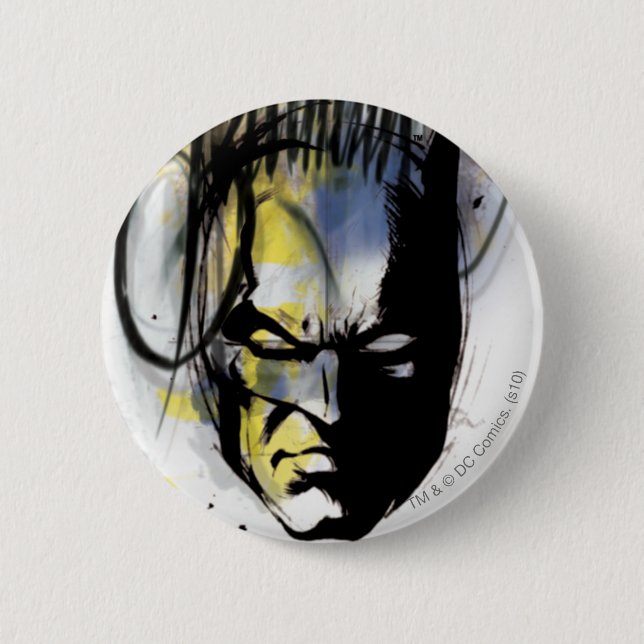 Batman Airbrush Portrait Button (Vorderseite)