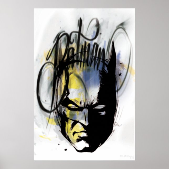 Batman Airbrush Portrait Poster (Vorne)
