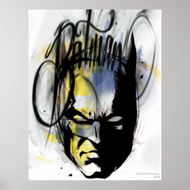 Batman Airbrush Portrait Poster (Vorne)