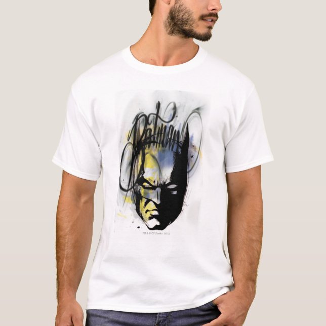Batman Airbrush Portrait T-Shirt (Vorderseite)