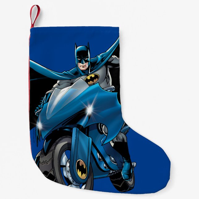 Batman am Zyklon Kleiner Weihnachtsstrumpf (Vorderseite)
