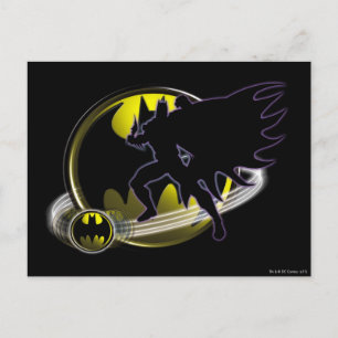 Batman and Circle Logo Postkarte