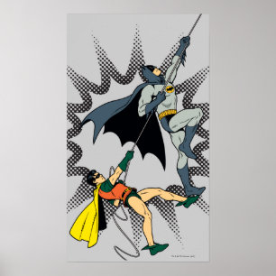 Batman And Robin Climb Poster
