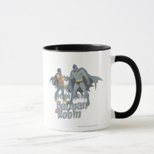 Batman And Robin Distressed Graphic Tasse