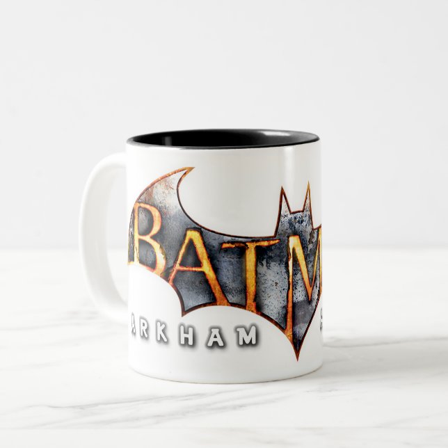 Batman: Arkham Asylum | Logo Zweifarbige Tasse (Vorderseite Links)