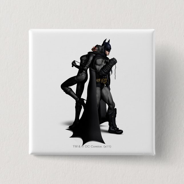 Batman Arkham City | Batman und Catwoman Button (Vorderseite)