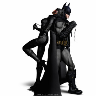 Batman Arkham City   Batman und Catwoman Freistehende Fotoskulptur