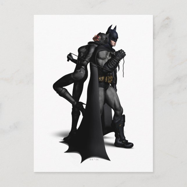 Batman Arkham City | Batman und Catwoman Postkarte (Vorderseite)