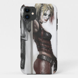 Batman Arkham City   Harley Quinn Illustration iPhone 11 Hülle