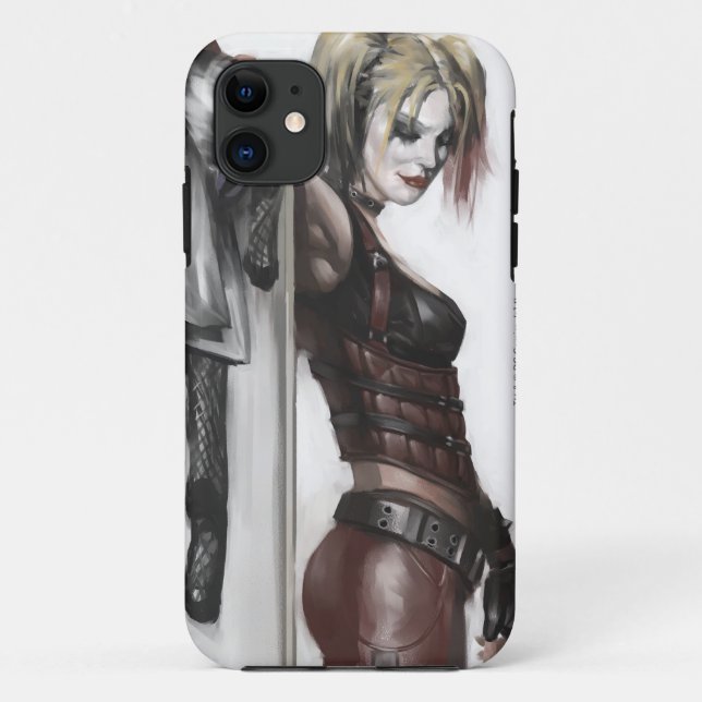 Batman Arkham City | Harley Quinn Illustration Case-Mate iPhone Hülle (Rückseite)