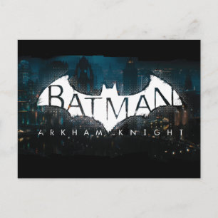 Batman Arkham Knight Gotham Logo Postkarte