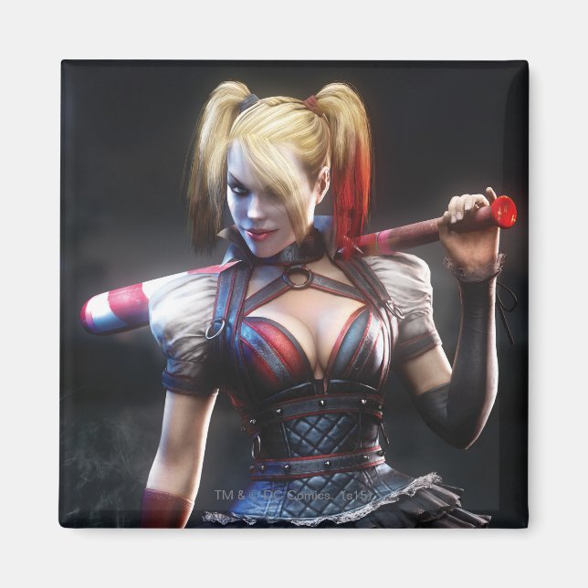 Batman Arkham Knight | Harley Quinn mit Bat Magnet (Vorne)