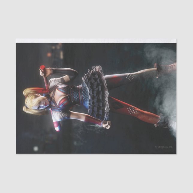 Batman Arkham Knight | Harley Quinn mit Bat Seidenpapier (Vorderseite)