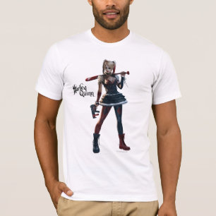 Batman Arkham Knight   Harley Quinn mit Bat T-Shirt