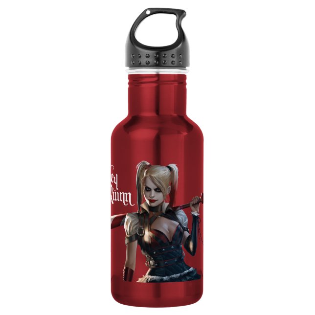 Batman Arkham Knight | Harley Quinn mit Bat Trinkflasche (Vorderseite)