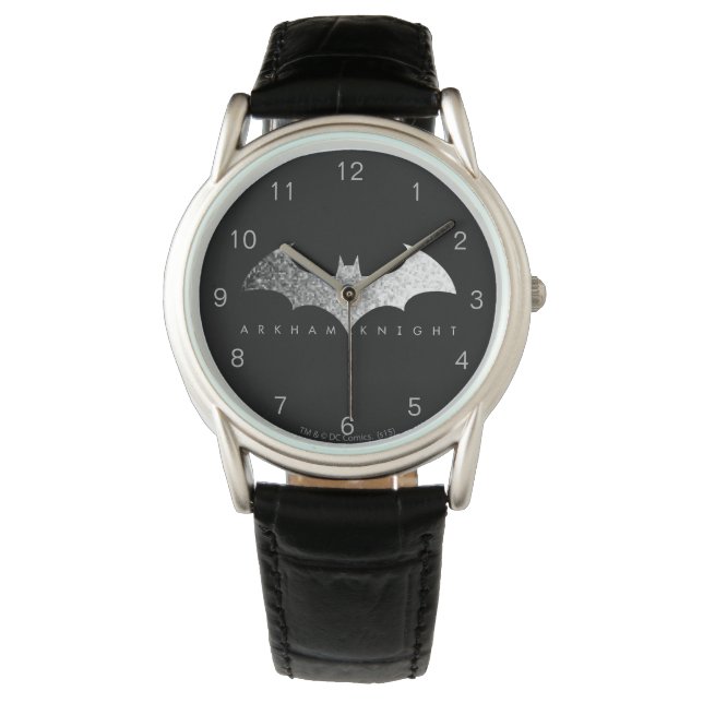 Batman Arkham Knight Pixel Logo Armbanduhr (Vorderseite)