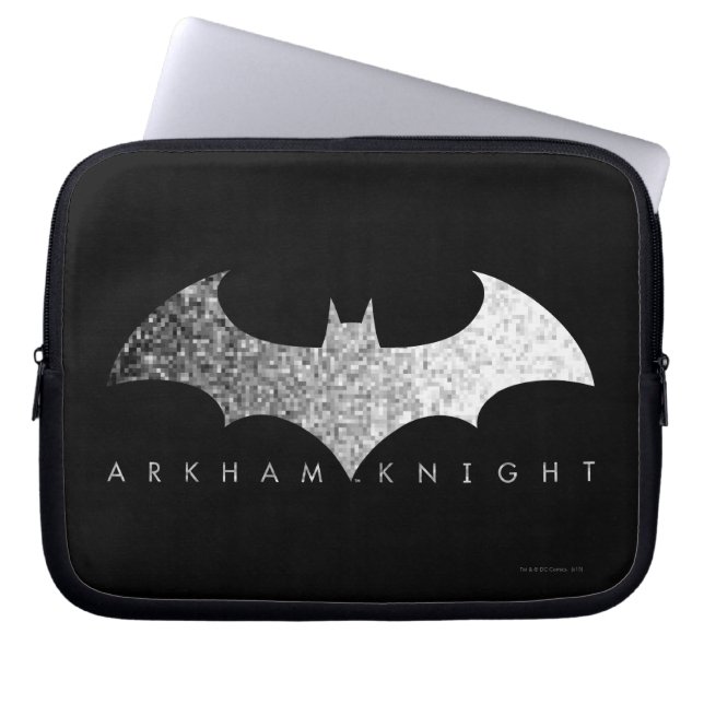 Batman Arkham Knight Pixel Logo Laptopschutzhülle (Vorderseite)