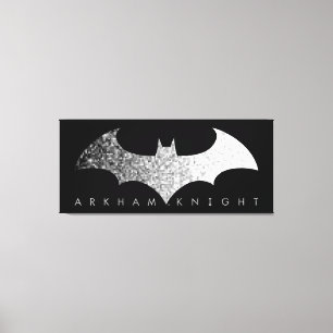 Batman Arkham Knight Pixel Logo Leinwanddruck