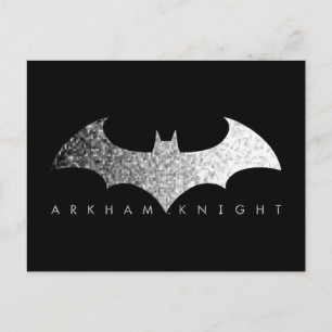 Batman Arkham Knight Pixel Logo Postkarte