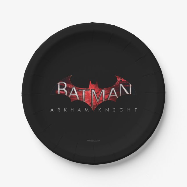Batman Arkham Knight Red Logo Pappteller (Vorderseite)