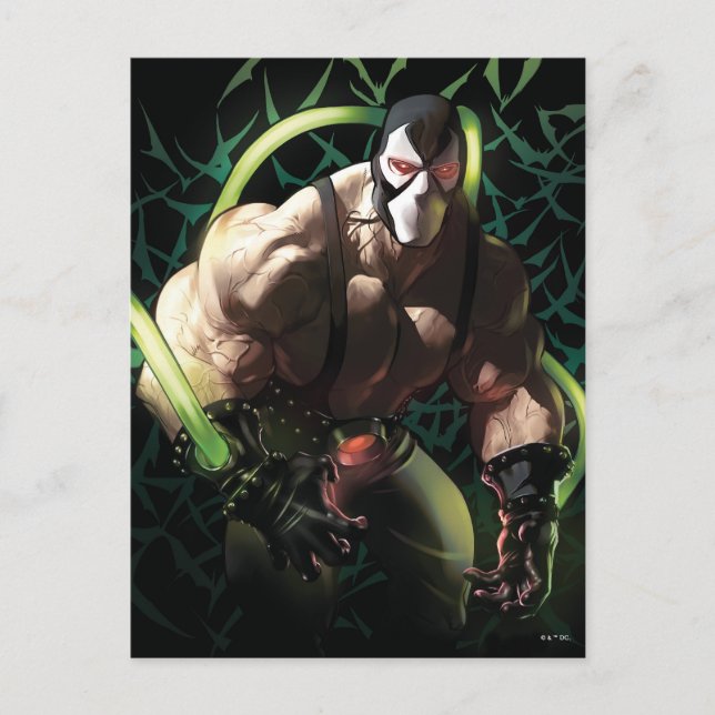 Batman Bane Fledermausschwarm-Illustration Postkarte (Vorderseite)