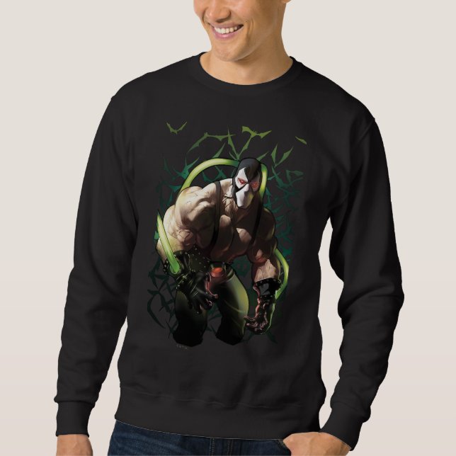 Batman Bane Fledermausschwarm-Illustration Sweatshirt (Vorderseite)