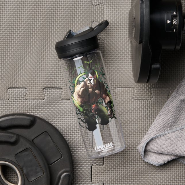 Batman Bane Fledermausschwarm-Illustration Trinkflasche (Fitnessstudio)