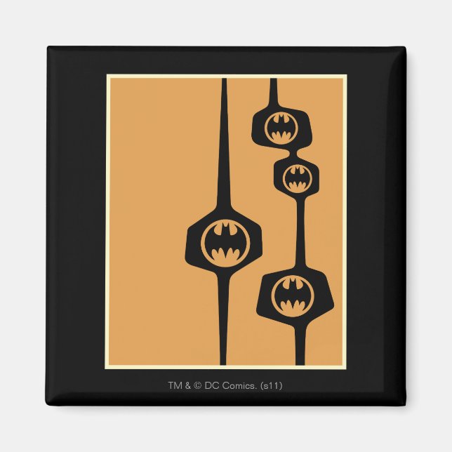 Batman Black Orange Rahmen Magnet (Vorne)