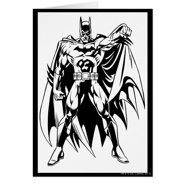 Batman Black und White Front (Vorne)