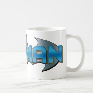 Batman   Blue Name Logo Kaffeetasse