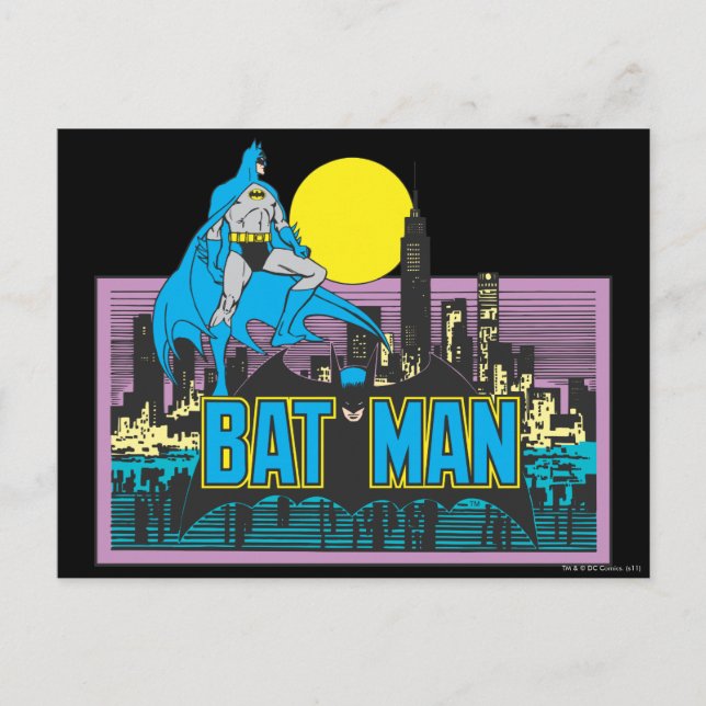 Batman & Briefe Postkarte (Vorderseite)