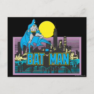 Batman & Briefe Postkarte