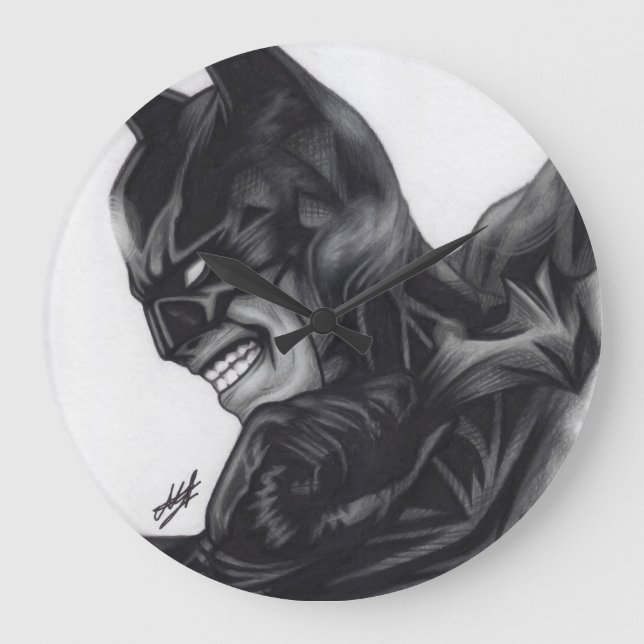 Batman ~ Bruce Wayne Große Wanduhr (Vorderseite)