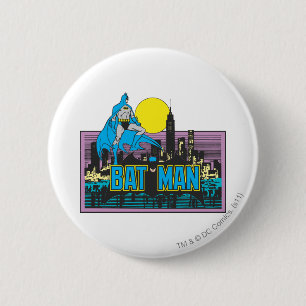 Batman & Buchstaben Button