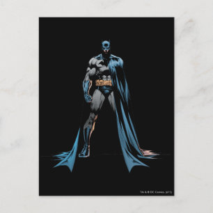 Batman cape over one side postkarte
