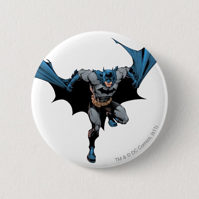 Batman Cape wie Flügel Button (Vorderseite)
