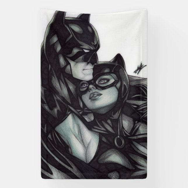 Batman & Catwoman ~ Bruce wayne & Selina Kyle Banner (Vertikal)