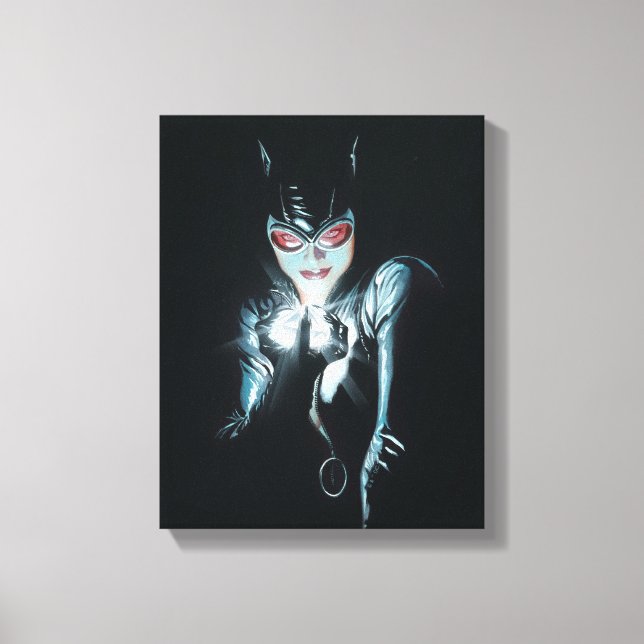 Batman Catwoman Faces of Evil Cover Illustration Leinwanddruck (Vorderseite)
