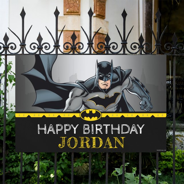Batman | Chalkboard Happy Birthday Banner (Von Creator hochgeladen)