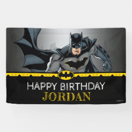 Batman | Chalkboard Happy Birthday Banner