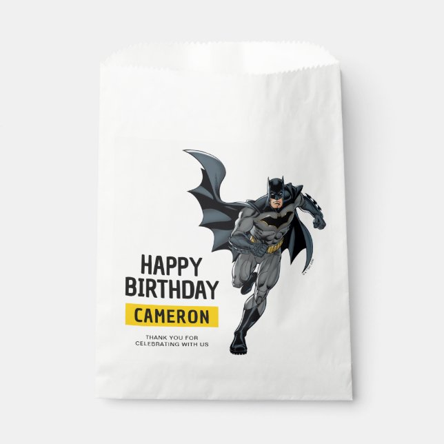 Batman | Chalkboard Happy Birthday Geschenktütchen (Vorderseite)