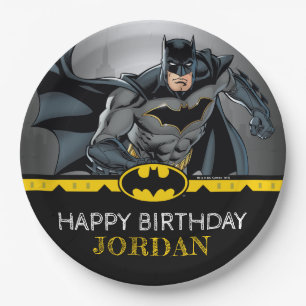 Batman Chalkboard Happy Birthday Pappteller