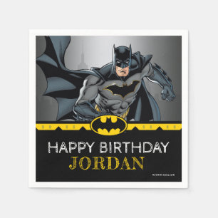 Batman Chalkboard Happy Birthday Serviette