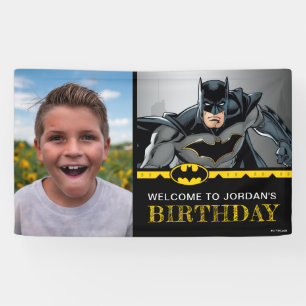 Batman   Chalkboard Happy Birthday Welcome Foto Banner