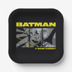 Batman-Comic-Dreipanel-Grafik Pappteller