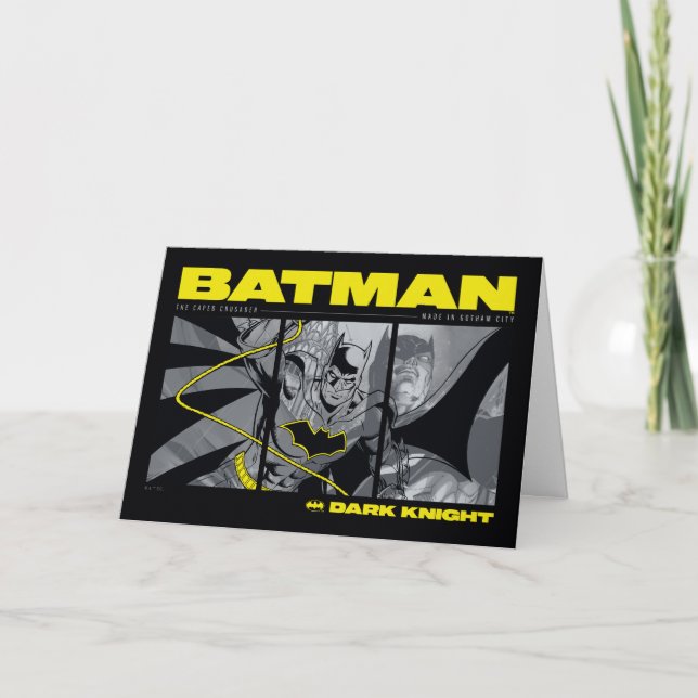 Batman Comic Tri-Panel Graphic Karte (Vorderseite)