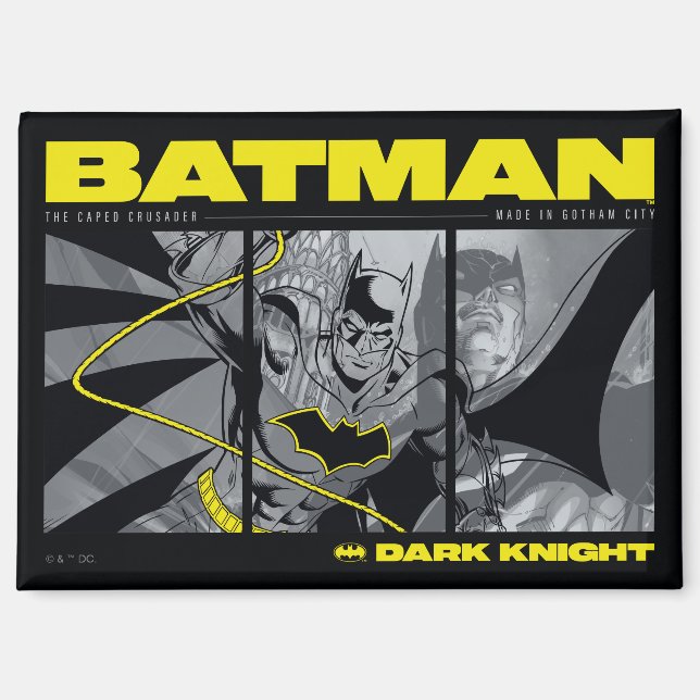 Batman Comic Tri-Panel Graphic Magnet (Vorderseite)