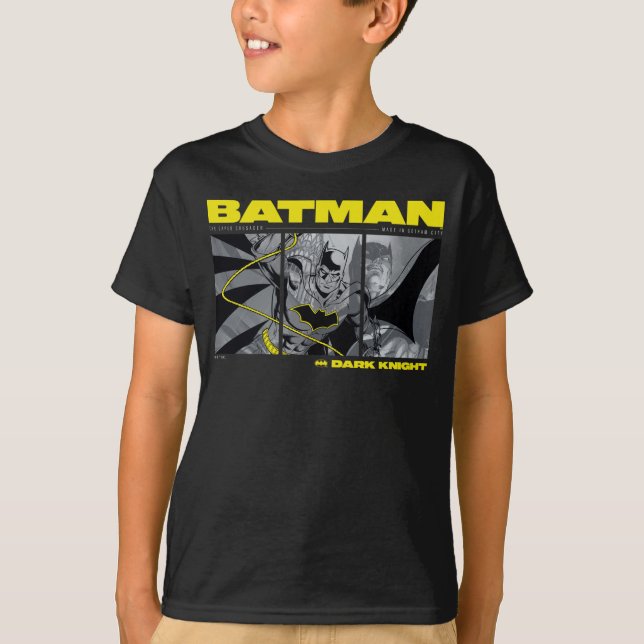 Batman Comic Tri-Panel Graphic T-Shirt (Vorderseite)