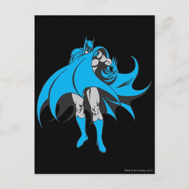 Batman Covers Face Postkarte (Vorderseite)